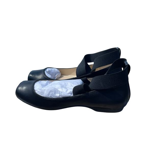 NIB Jessica Simpson Mandalaye Ankle Wrap Ballet Flat - Black - 6.5 - Picture 3 of 12